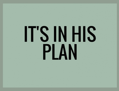It’s in His Plan